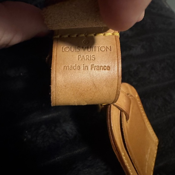 Louis Vuitton Tan Leather Bag Tag - Picture 5 of 6